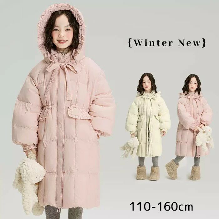 樂天商城 - アウター 子供服 防寒 女の子 子供 中綿コート キッズ 冬着 ベビー服 可愛い 軽量 防寒対策 卒園式 入学式 結婚式 発表会 パーティー 七五三 お誕生日 プレゼント かわいい ピンク ベージュ 110 120 130 140 150 160 mc043zbzbm3