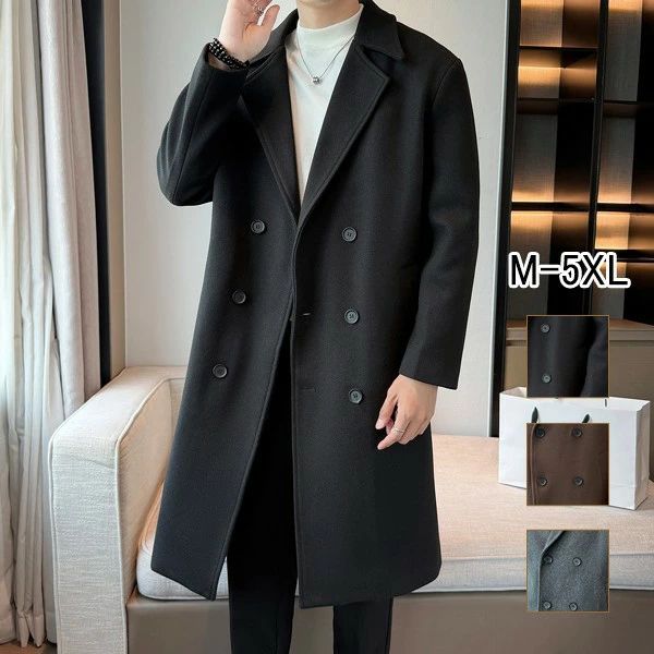 乐天商城 - コート メンズ チェスターコート 秋冬 ロングコート ロング 無地 ビジネス カジュアル 洗える 軽い 防風 透湿 ビジネスコート メンズ服 メンズコート 冬コート 防寒 大きいサイズ スリム ビジネスコート 冬服 ブラック グレー ブラウン M L XL 2XL 3XL 4XL 5XL mc029zbzbm3