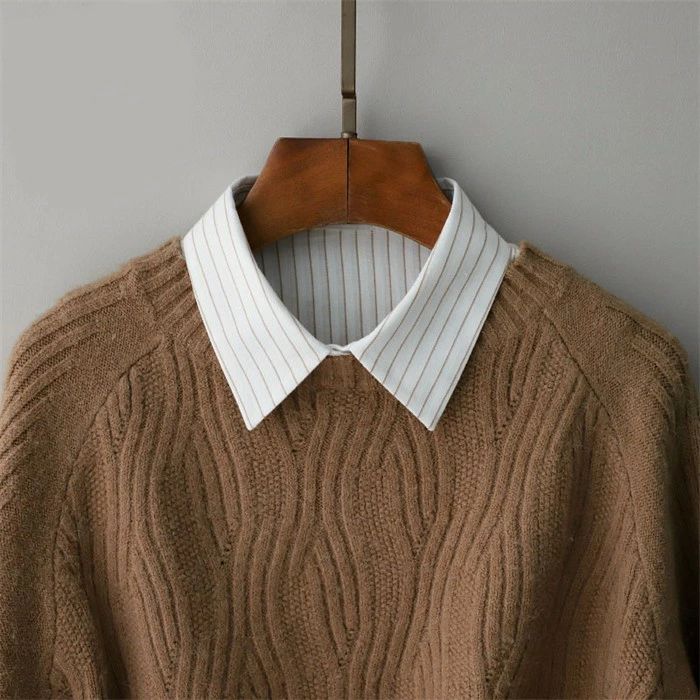 つけ襟 レディース ストライプ ベスト風 フェ...の紹介画像3