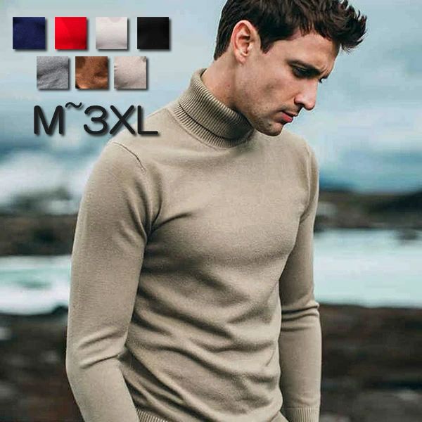 メンズ セーター タートルネック 白 黒 ニット 薄手 シンプル 長袖 大きいサイズ トップス 男性 ふわふわ ビジネス カジュアル 学生 秋 秋服 秋物 冬 冬服 冬物 メンズニット おしゃれ 上品 誕生日 プレゼント 記念日 彼氏 M～3XL di210l6l6l6
