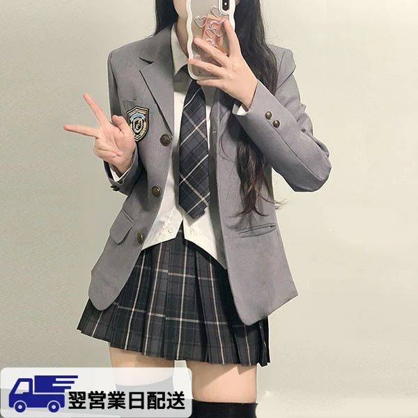【翌営業日発送】グレー M 卒業式スーツ 5点セット 女の子 入学式 子供服 フォーマルスーツ 中学生 高..