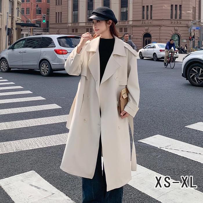 スプリングコート トレンチコート レディース 春 ミドル丈 ロング丈 秋 通勤 大きいサイズ Aライン テロンチ きれいめ 小さい フォーマ..