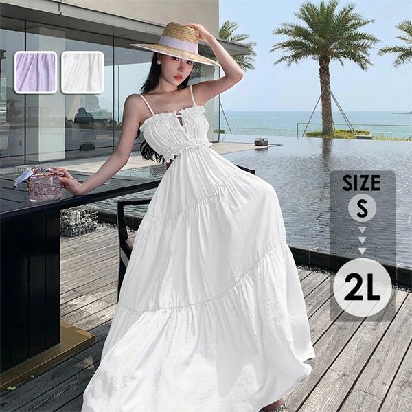 リゾートワンピース レディース サマードレス ワンピース 夏ワンピ ロング おしゃれ ファッション 春夏 カジュアル 体型カバー ゆったり 大きめ きれいめ ハワイ 沖縄 旅行用 大人 20代 30代 40代 可愛い dd073c6c6m3