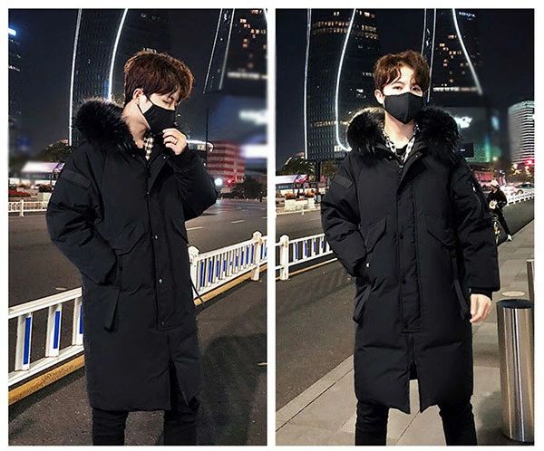 ダウンコート メンズ ダウンジャケット 70％ダウン Aライン 帽子付き フード 大きいサイズ 黒 ブラック 厚手 冬服 防寒着 おしゃれ S M L オーバーサイズ 着やせ 20代 30代 40代 50代 60代 秋 冬 bg110zezem3