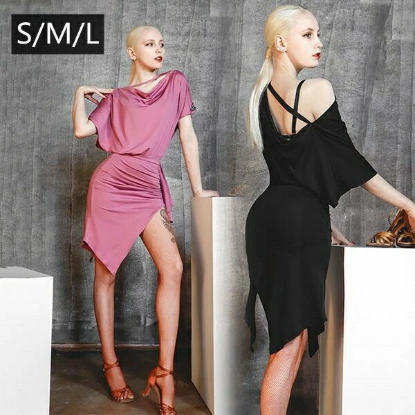 社交ダンス ドレス ダンスウェア ラテン衣装 チャチャチャ ルンバ サンバ レッスン着 練習着 ワンピー..