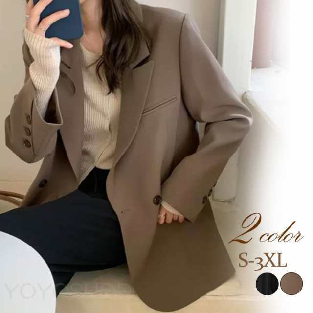 Other Jackets Jumpers - テーラードジャケット レディース スーツジャケットス 無地 ビジネス ブレザー トップス オフィス カジュアル ファション ゆった