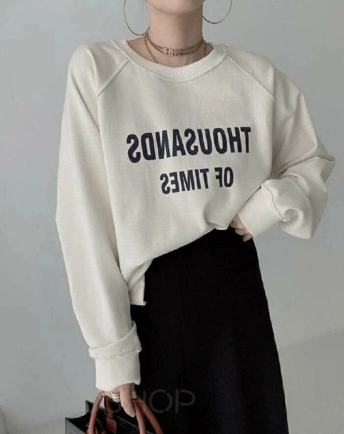 トレーナー レディース tシャツ 秋 春 長袖 リバーシブル 2way スウェット カットソー 無地 ボーダー柄 長袖 大きめ ゆったり トップス 重ね着 トレ...