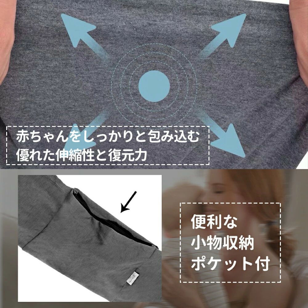 ベビースリング股間シート20 kgコンパクト軽量サポートバッグ片手抱っこ二子抱っこ...
