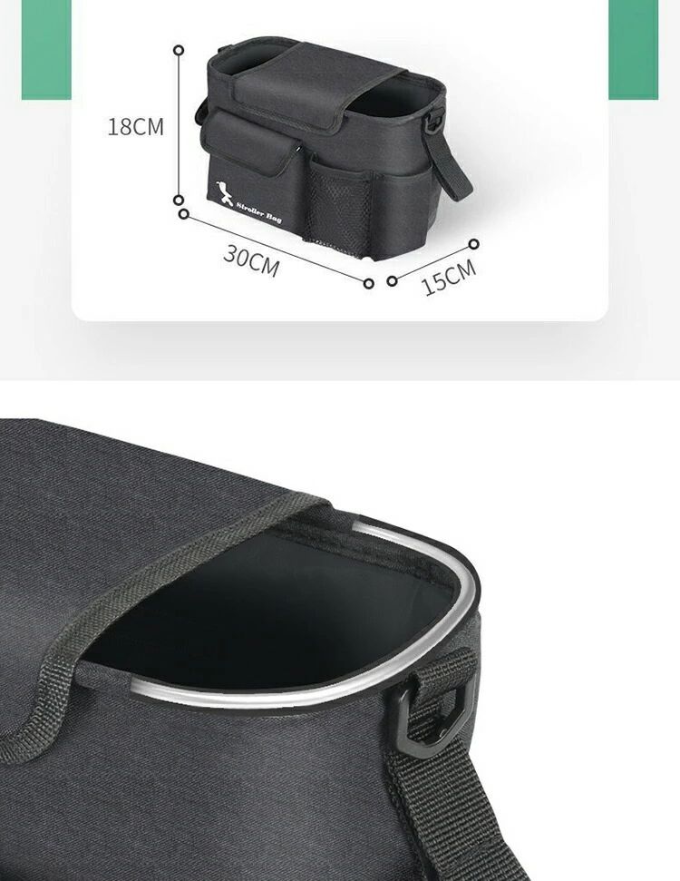 ベビーカーバッグ ドリンクホルダー 大容量 ベビーカー用バッグ ベビーカー用バッグ オムツポーチ 小物入れ 多機能 バギーバッグ シンプル 無地 ベビーカーオーガナイザー ベビーカー 収納 ポーチ フック ウェットティッシュ対応 丈夫な素材 おしゃれ 簡単 取り付け 母の日 2