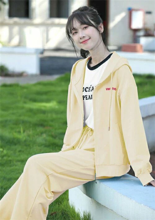 ジャージ 上下セット レディース ジャージ セットアップ 女の子 おしゃれ 上下 2点 スウェット 長袖 春 秋 冬 セットアップ 可愛い 大きいサイズ ルームウェア 部屋着 トップス ゆったり ジョギング ヨガ 運動着 ダンス アウトドア 体操 通学 旅行 散歩 薄手 ベージュ 緑