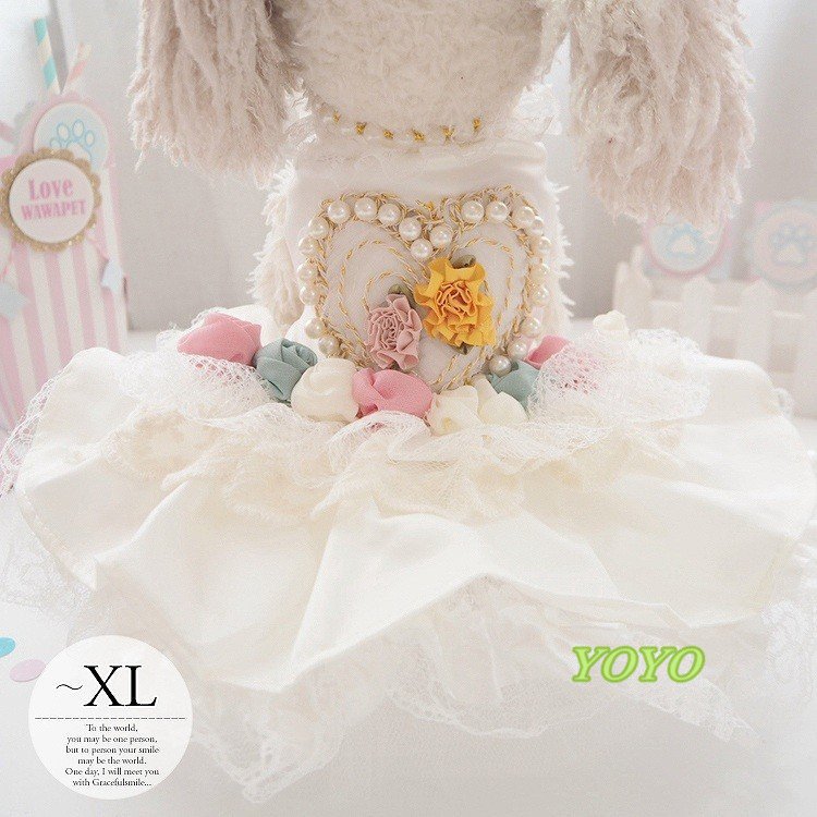 服 秋冬 犬 お洒落 フリース 中型犬 コート ロンパース 暖かい ペット服 猫 服 ドレス パール バラ 結..