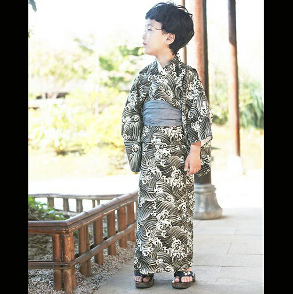 子供浴衣 浴衣セット キッズ浴衣 帯 男の子 和装 和服 子供 キッズ かわいい おし...