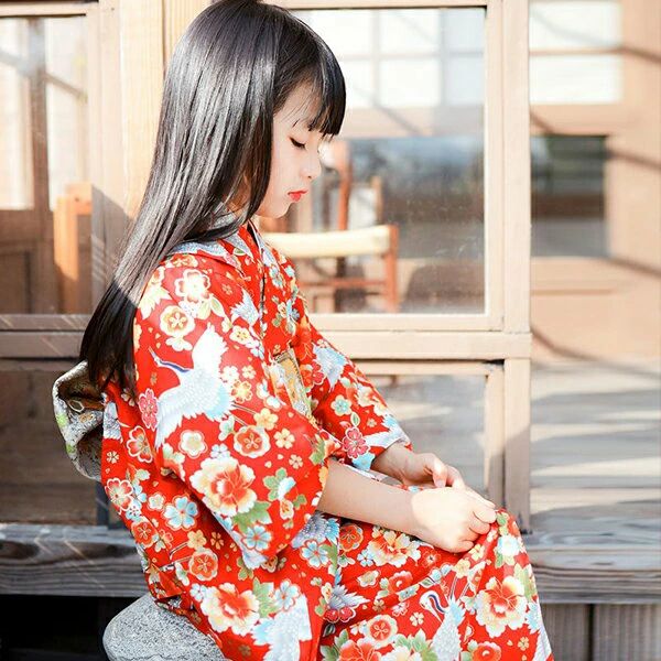 子供浴衣 浴衣セット キッズ浴衣 作り帯 女の子 和装 和服 子供 キッズ かわいい ...