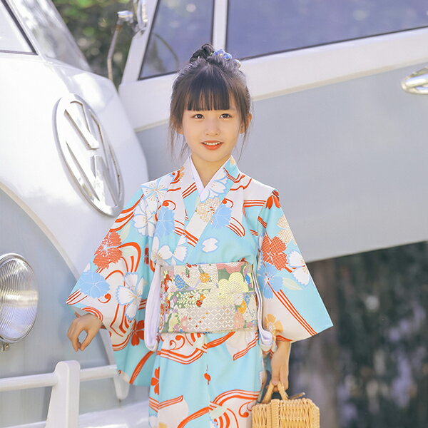 子供浴衣 キッズ浴衣 和装 和服 浴衣単品 子供 キッズ かわいい おしゃれ 夏祭り ...