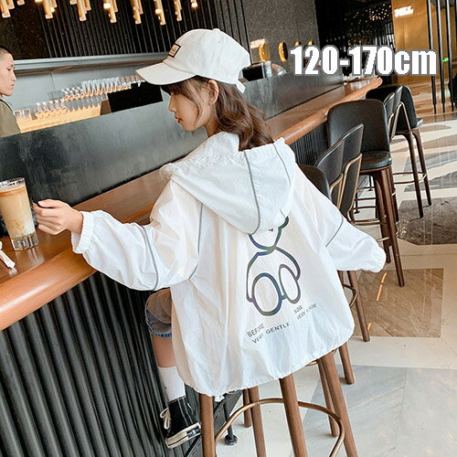Other - ラッシュガード キッズ パーカー 子供 子供服 女の子 長袖 薄手 アウター トップス UVカット 紫外線対策 冷房対策 日除け 日焼け対策 虫除け フード付き 通気 かわいい 120 130 140 150 160 170 夏 春 プレゼント
