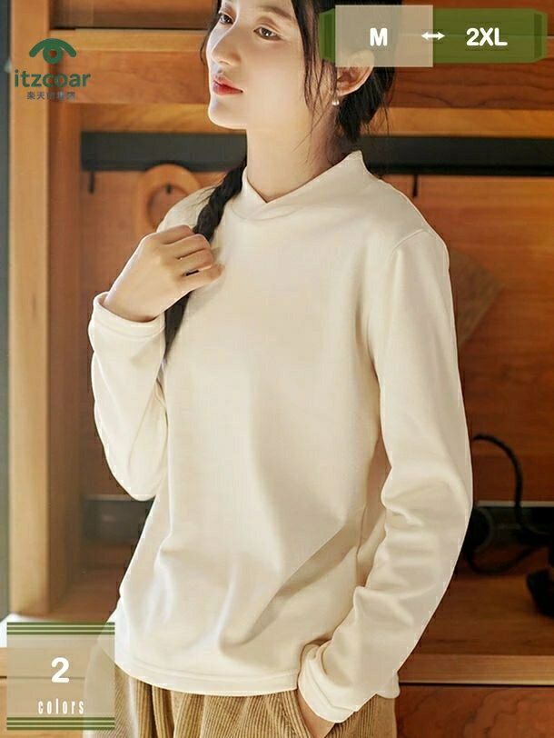 ハイネック レディース 長袖 Tシャツ カットソー インナーシャツ 長袖 大きいサイズ タートルネック 着..