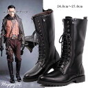 ブーツ メンズ ロングブーツ レザー エンジニアブーツ 男性 裏起毛ブーツ 裏起毛 防寒 バイクブーツ エンジニア ライダース カジュアルブーツ サイドジップ ...