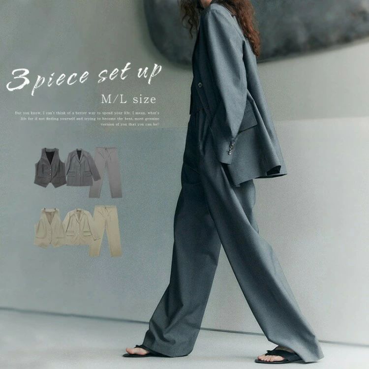 ＼クーポンご利用で9660円／パンツスーツ スーツ レディース 3点セット ママスーツ フォーマルスーツ ..