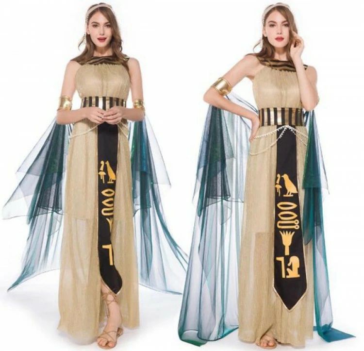 クレオパトラ 女王 エジプト Golden 大人用コスチューム ハロウィン コスプレ 衣装 仮装 大人用 面白い..