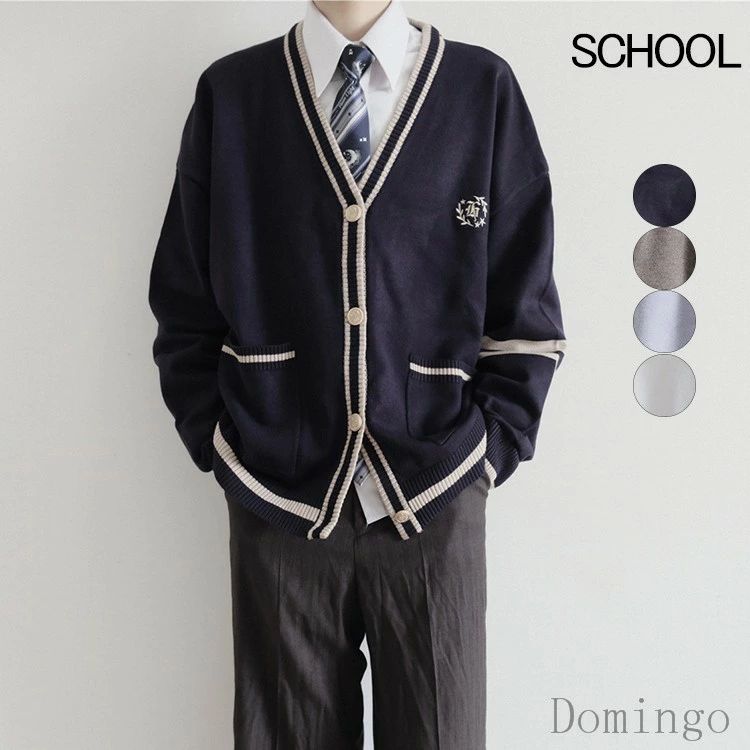 スクールカーディガン メンズ 男子 入学式 卒業式 男の子 カーディガン スクール 学生制服 学生服 ニット ニットカーディガン Vネック 長袖 アウター 通学 秋 冬 春 JK 制服 JK制服 jk