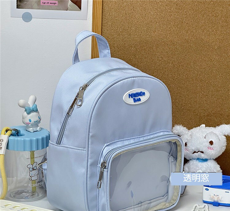 リュック バッグパック 透明窓 レディース バッグ カバン ぬいぐるみ ミニ ミニバ...