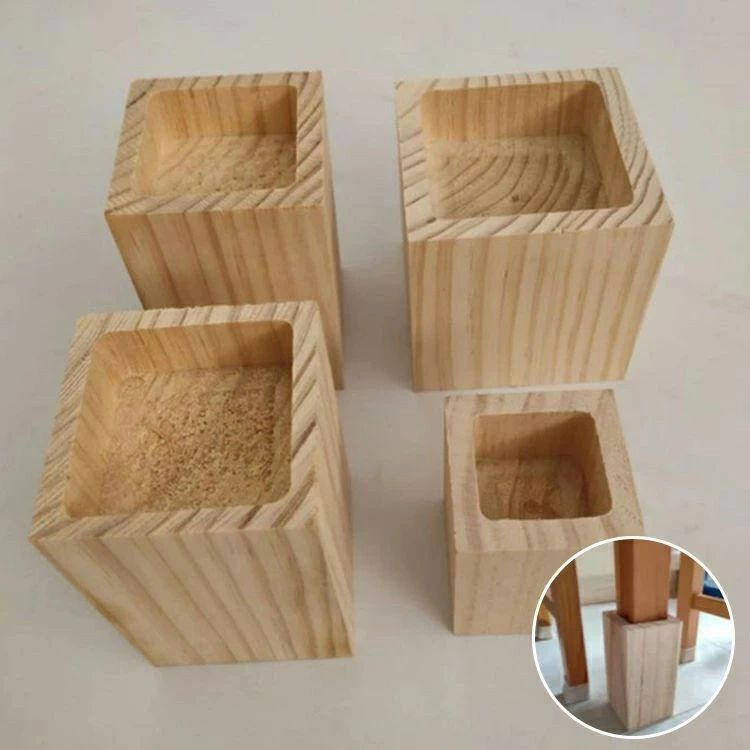 継足 継足し 底上げ 高さ調整 継脚 つぎあし ベッド テーブル 延長 つぎ足 こたつ用継脚 脚台 角型 ナ..