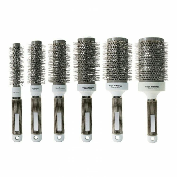 ヘアブラシ くし ブラシ ロールブラシ カールブラシ 絡まない 巻き髪 ミニ サラサラ オススメ 母の日 ..