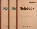 手帳 8mmの罫線幅 雑記帳 学習帳 横罫 日記 おしゃれ 30枚 罫線入り 60ページ 10冊パック ノートブック B5*50*10 B5