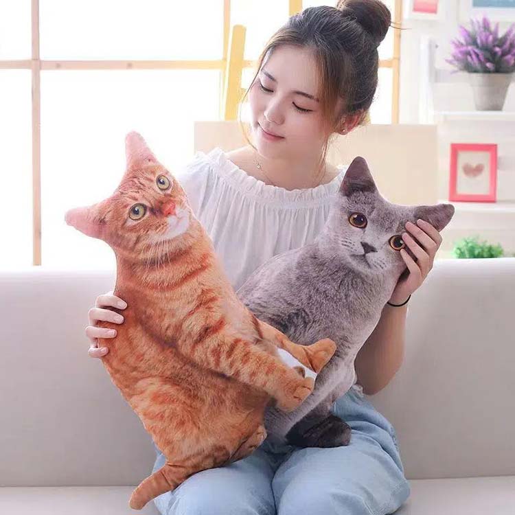 撮影用 ぬいぐるみ 抱き枕 猫グッズ インテリア雑貨 アニマル 可愛い 一人暮らし リアル おしゃれ 猫雑貨 キャット [3]
