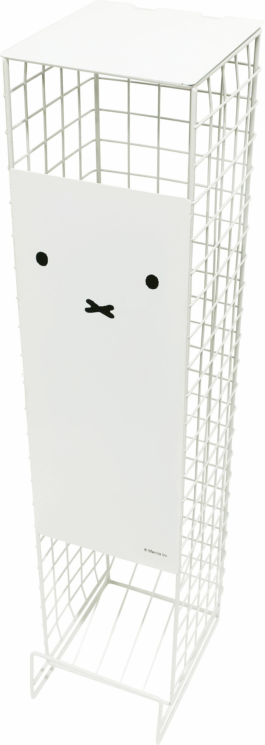 DickBruna　トイレットペーパーストッカー　5ロール（SH）＜顔だけミッフィー　まったりミッフィー＞＜miffy ミッフィー　グッズ　ホワイト　グレー　トイレ収納　おしゃれ　可愛い　トイレットペーパーホルダー　ナインチェ＞のサムネイル