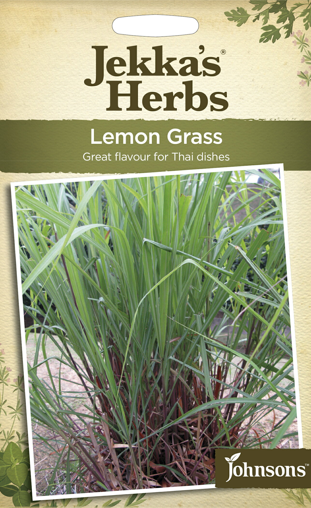 【種子】Johnsons Seeds Jekka's Herbs Lemon Grass ジェッカズ・ハーブス レモングラス ジョンソンズシード