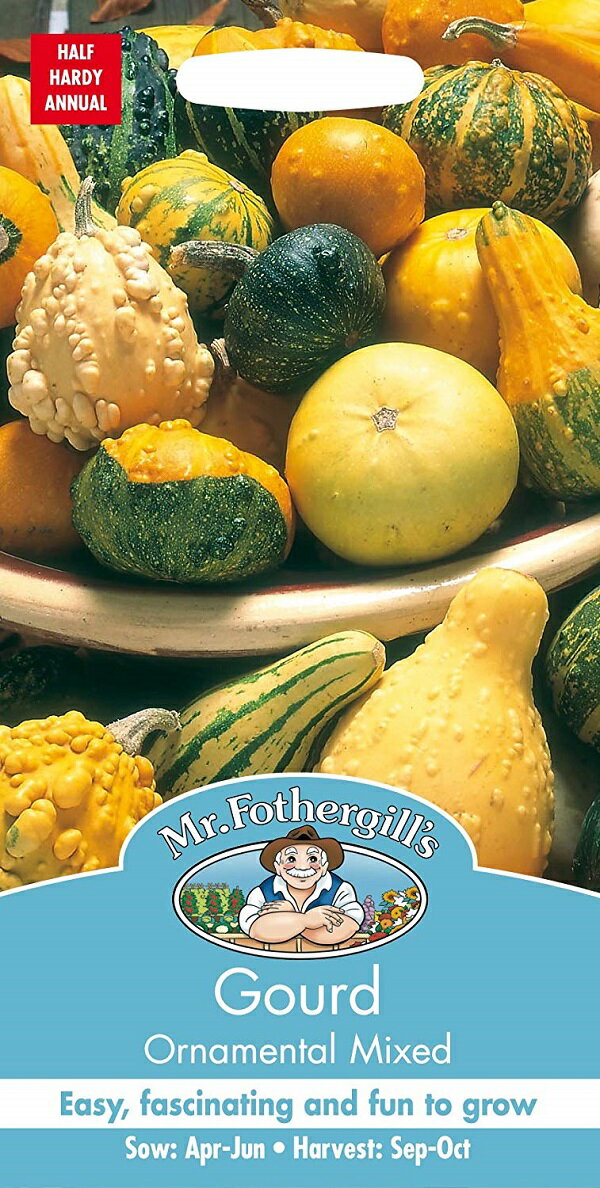【種子】Mr.Fothergill's Seeds Gourd Ornamental Mixed ゴード（おもちゃ南瓜）オーナメンタル・ミックス ミスター・フォザーギルズシード