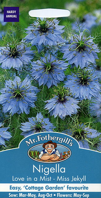 【種子】Mr.Fothergill's Seeds Love In A Mist Nigella Miss Jekyll Blue ニゲラ・ミス・ジェケル・ブルー ミスター・フォザーギルズシードのサムネイル