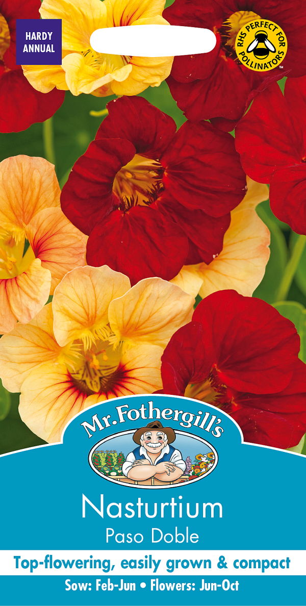 【種子】Mr.Fothergill s Seeds Nasturtium Paso Doble ナスターチウム パソ・ドブル ミスター・フォザーギルズシード