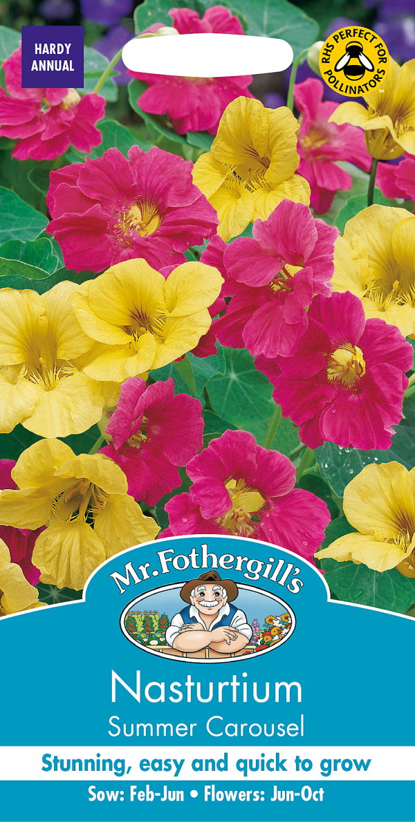 Mr.Fothergill's Seeds Nasturtium Summer Carousel ナスターチウム・サマー・カルーセル ミスター・フォザーギルズシード