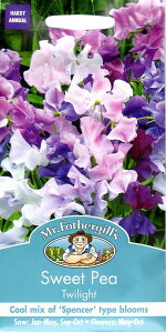 【種子】Mr.Fothergill's Seeds Sweet Pea Twilight スイートピー トワイライト ミスター・フォザーギルズシード