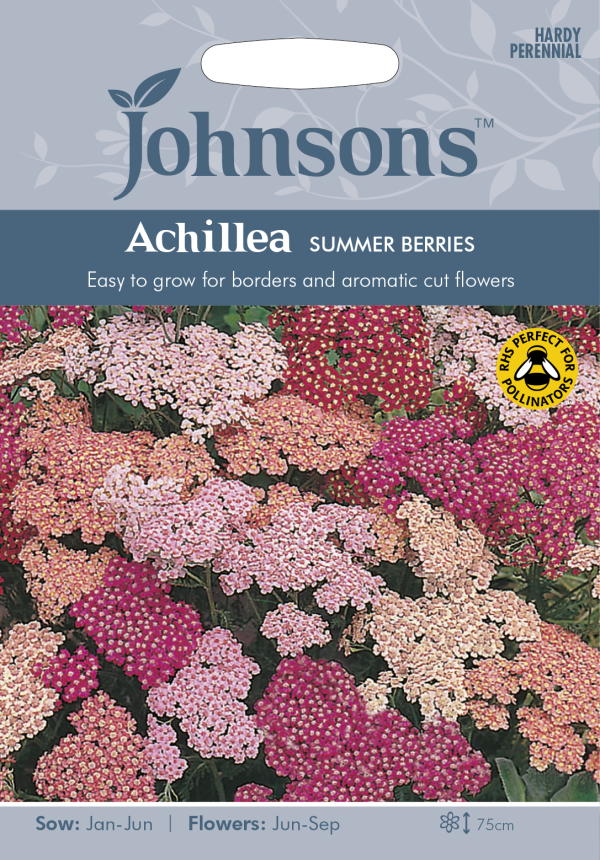 【種子】Johnsons Seeds Achillea Summer Berries Mixed アキレア サマー・ベリーズ・ミックス ジョンソンズシード