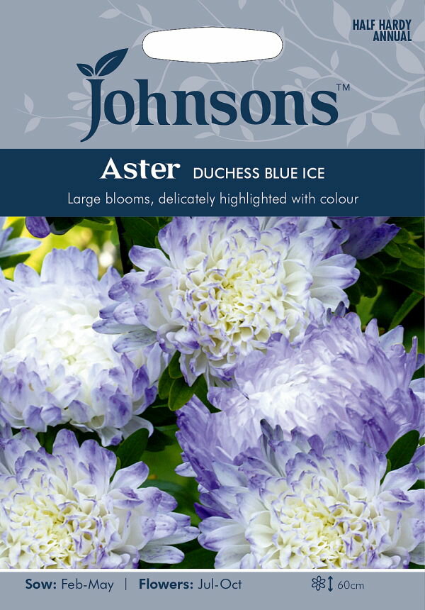 【種子】Johnsons Seeds Aster Duchess Blue Ice アスター ダッチェス・ブルー・アイス ジョンソンズシードのサムネイル