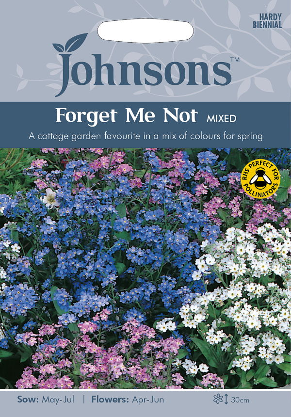 【種子】Johnsons Seeds Forget Me Not Mixed フォーゲット・ミー・ノット（わすれな草） ミックス ジョンソンズシード