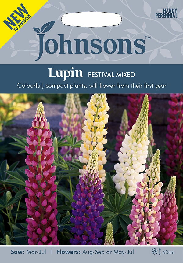 【種子】Johnsons Seeds Lupin FESTIVAL MIXED ルーピン（ルピナス） フェスティバル ミックス ジョンソンズシード