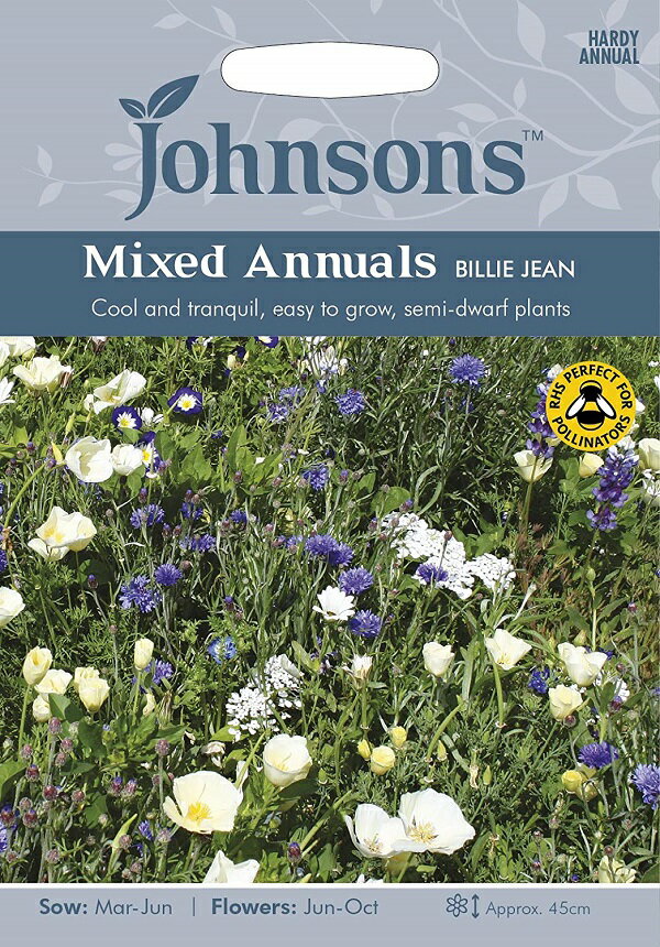 【種子】Johnsons Seeds Mixed Annuals BILLIE JEAN ミックスド アニュアルズ ビリー ジーン ジョンソンズシード