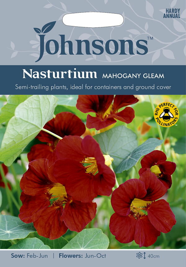 Johnsons Seeds Nasturtium Mahogany Gleam ナスターチウム・マホガニー・グリーム ジョンソンズシード