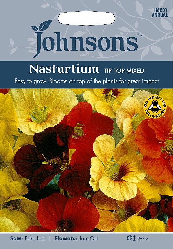 Johnsons Seeds Nasturtium Tip Top Mixed ナスターチウム チップ・トップ・ミックス ジョンソンズシード