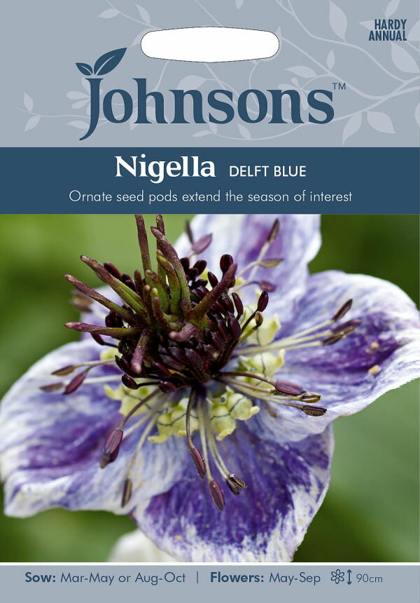 【種子】Johnsons Seeds Nigella DELFT BLUE ニゲラ デルフト・ブルー ジョンソンズシードのサムネイル