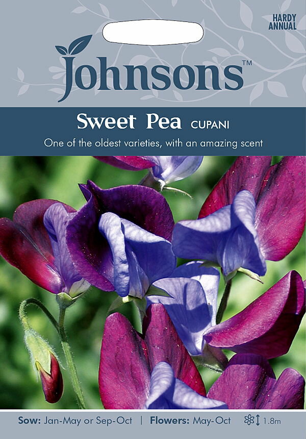 【種子】Johnsons Seeds Sweet Pea Cupani スイート・ピー・クパニ ジョンソンズシード