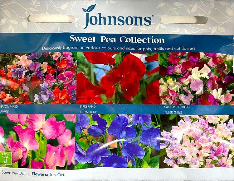 【種子】Johnsons Seeds Sweet Pea Collection スイートピー コレクション ジョンソンズシード