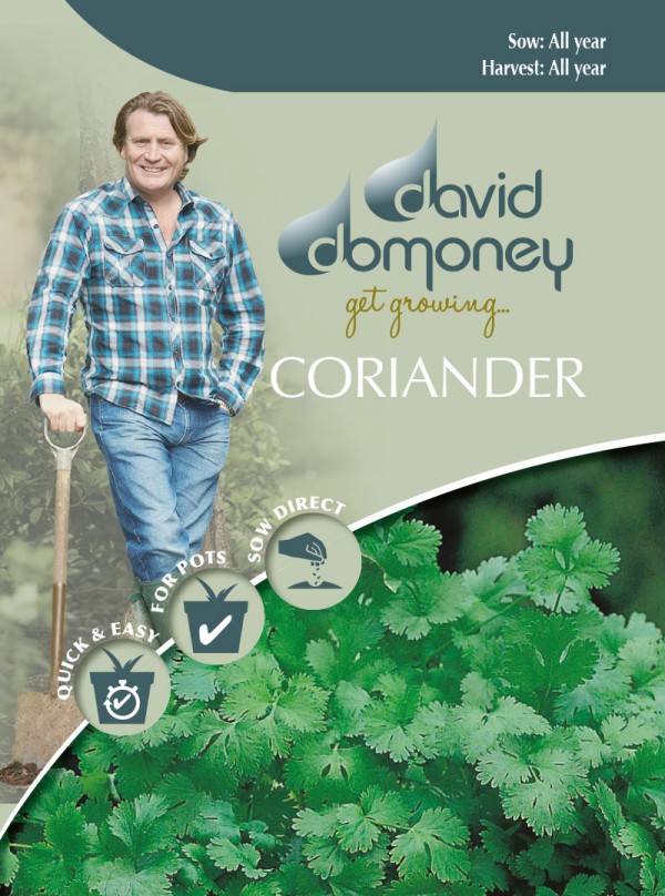 Mr.Fothergill's Seeds david domoney CORIANDER Cilantro デイヴィッド・ドモニー コリアンダー シラントロ ミスター・フォザーギルズシード