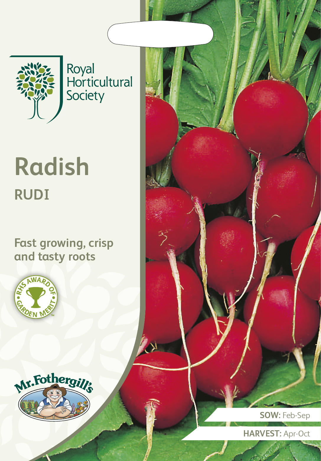 Mr.Fothergill's Seeds Royal Horticultural Society Radish RUDI RHS ラディッシュ ルディ ミスター・フォザーギルズシード