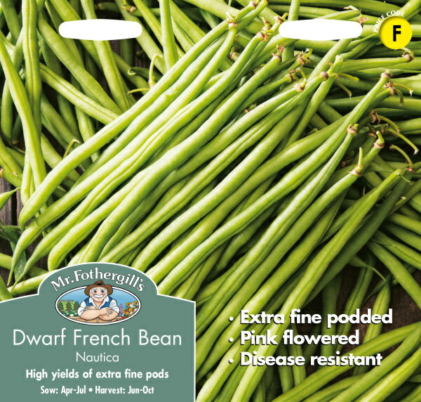 【種子】Mr.Fothergill 039 s Seeds Dwarf French Bean Nautica ドワーフ フレンチ ビーン ノーティカミスター フォザーギルズシード