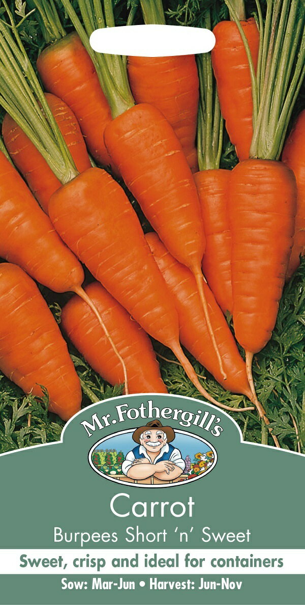 Mr.Fothergill's Seeds Carrot Burpees Short n Sweet キャロット（人参） ブーピーズ・ショートン・スィート ミスター・フォザーギルズシード